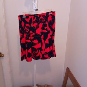 Red and black skirt